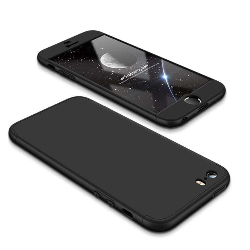 Husa iPhone 5 / 5s / SE GKK 360 Full Cover Negru