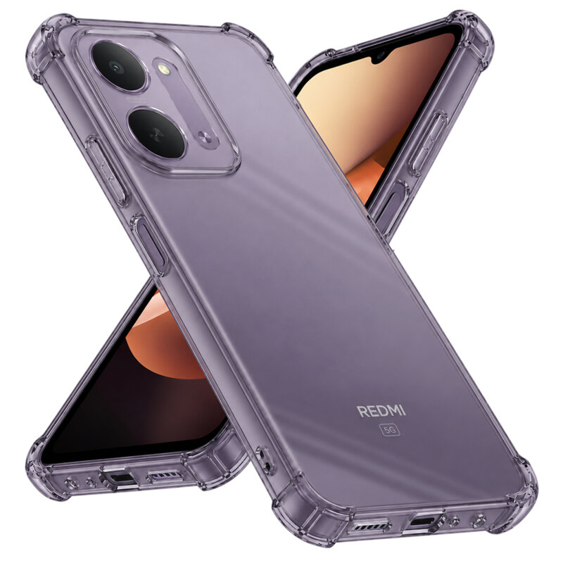 Husa Xiaomi Redmi 17C 5G Techsuit Shockproof Clear Silicone, fumuriu