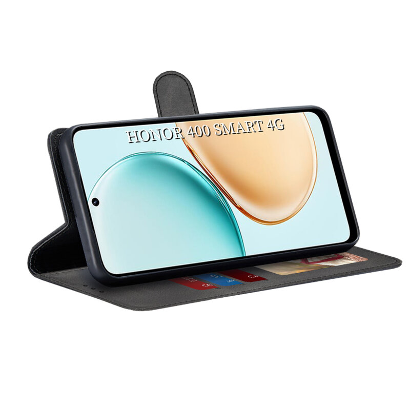 Husa 360 Honor 400 Smart 4G Techsuit Diary Book, negru