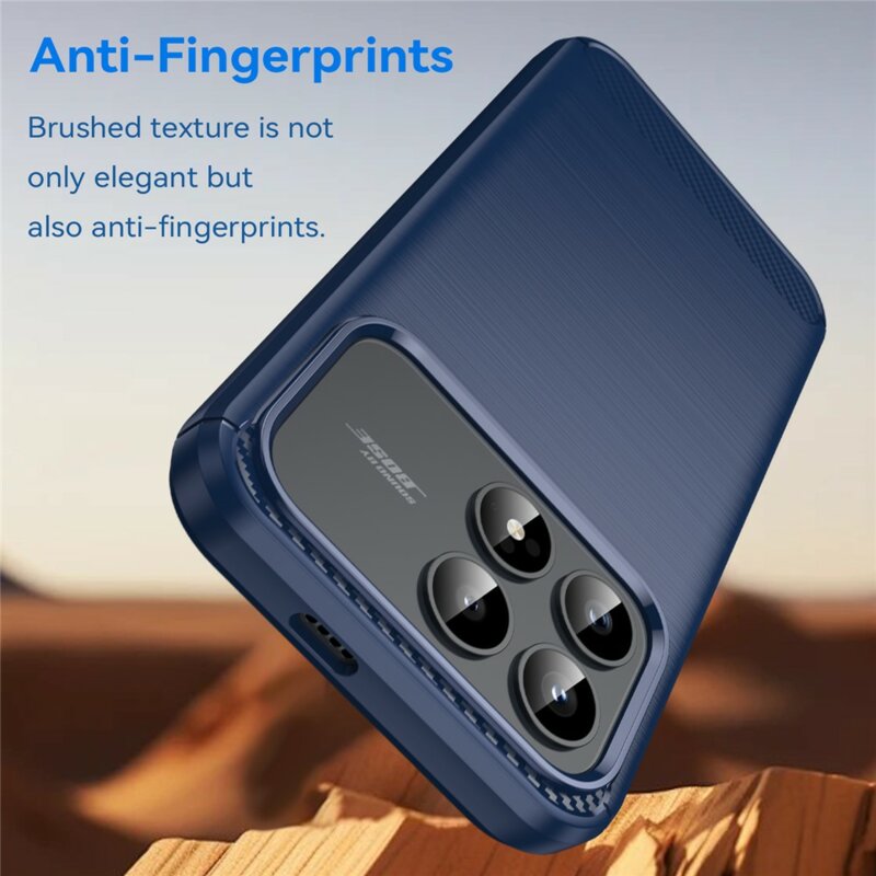 Husa Xiaomi Poco F9 Pro Techsuit Carbon Silicone, albastru