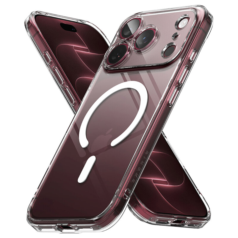 Husa iPhone 18 Pro Ringke Fusion MagSafe, transparenta