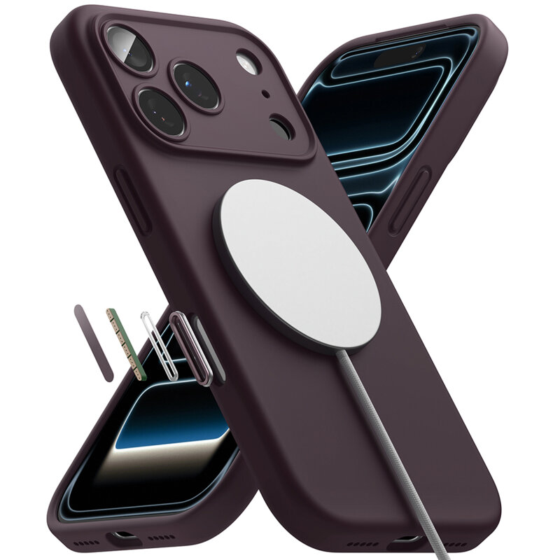 Husa iPhone 18 Pro Ringke Silicone MagSafe, visiniu