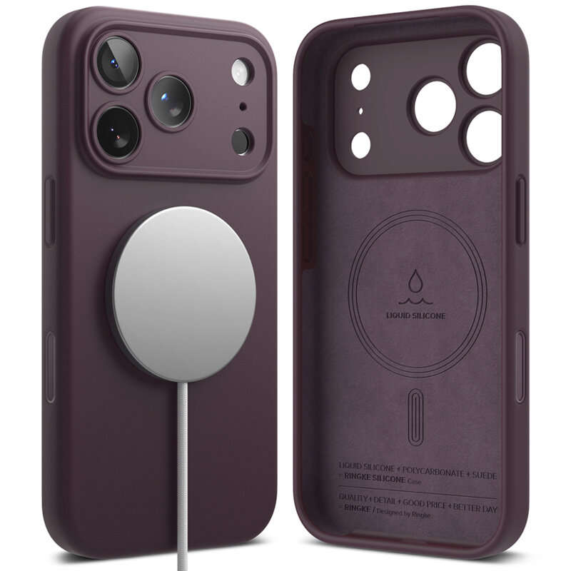 Husa iPhone 18 Pro Max Ringke Silicone MagSafe, visiniu