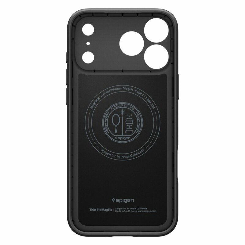 Husa iPhone 18 Pro Spigen Thin Fit MagSafe, negru