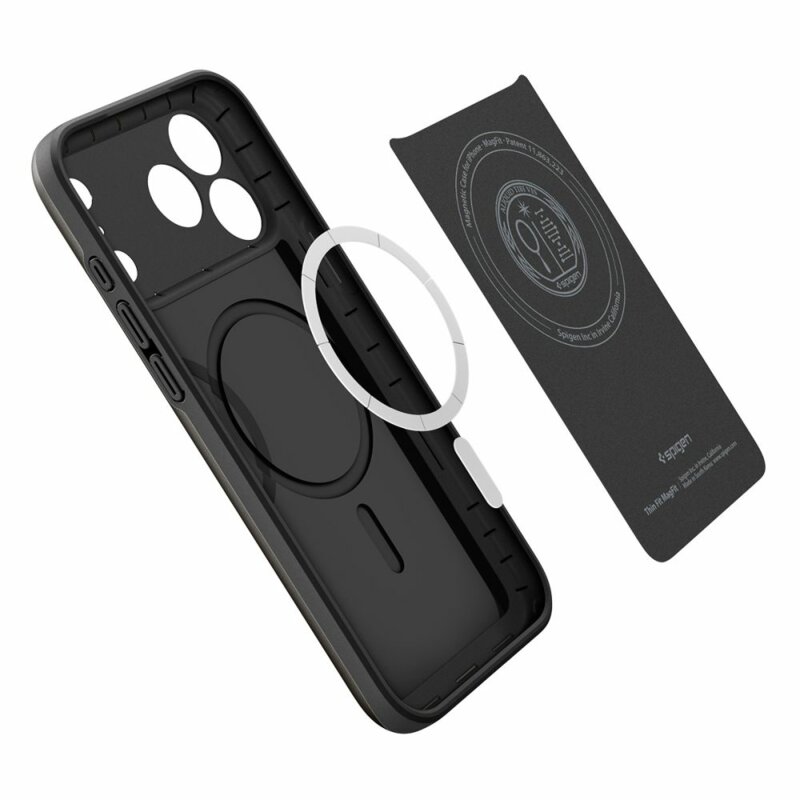 Husa iPhone 18 Pro Spigen Thin Fit MagSafe, negru