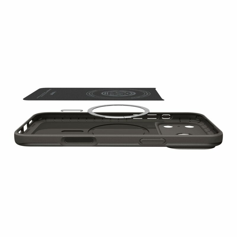 Husa iPhone 17 Pro Spigen Thin Fit MagSafe, cenusiu