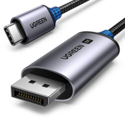 Cablu Type-C la DisplayPort 8K, Ugreen, 8K@60Hz, 1m, CM556, negru