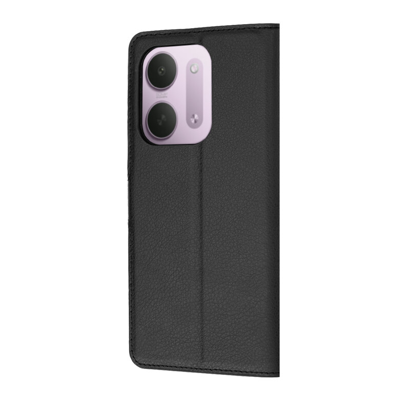 Husa Xiaomi Redmi 17C 5G Techsuit Leather Folio, negru