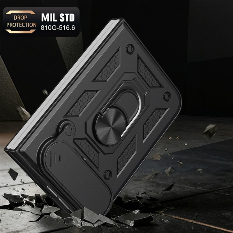 Husa iPhone Duo protectie camera Techsuit CamShield Series, negru