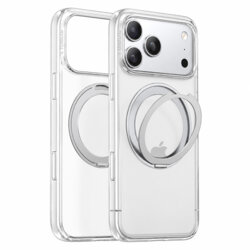 Husa iPhone 17 Pro Torras Ostand O1 Guardian, alb