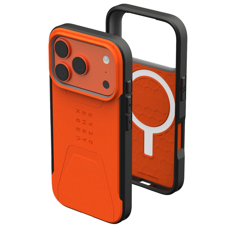 Husa iPhone 17 Pro Max UAG Civilian LT MagSafe, oranj