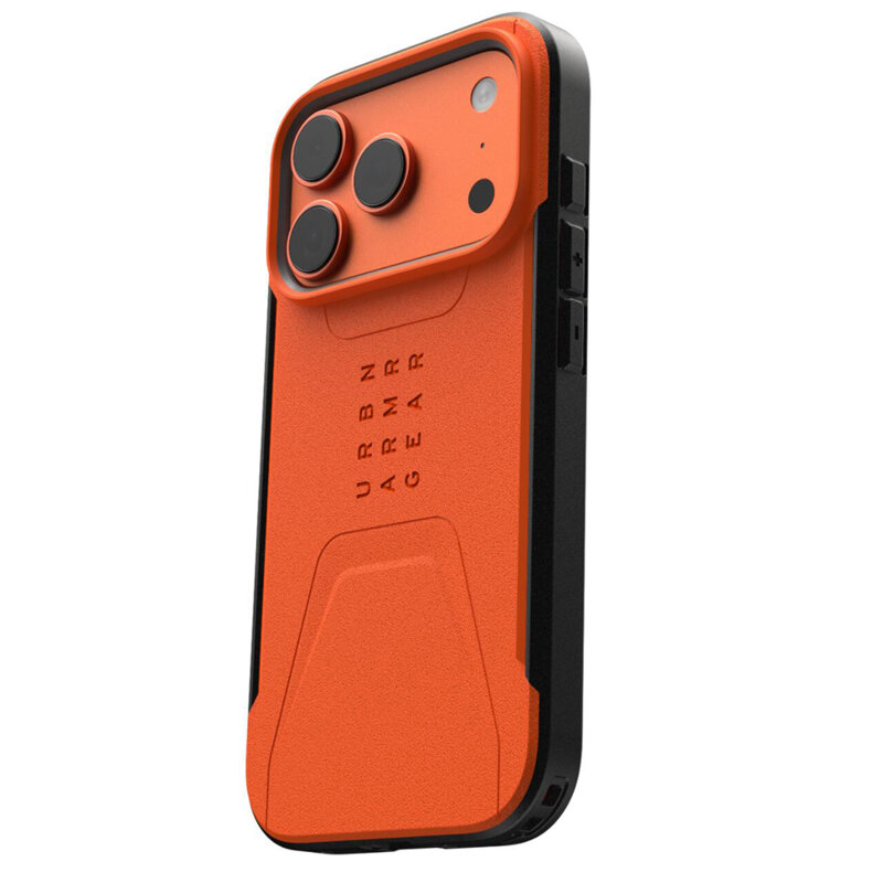 Husa iPhone 17 Pro Max UAG Civilian LT MagSafe, oranj