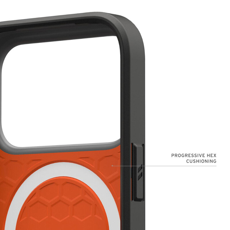Husa iPhone 17 Pro Max UAG Civilian LT MagSafe, oranj