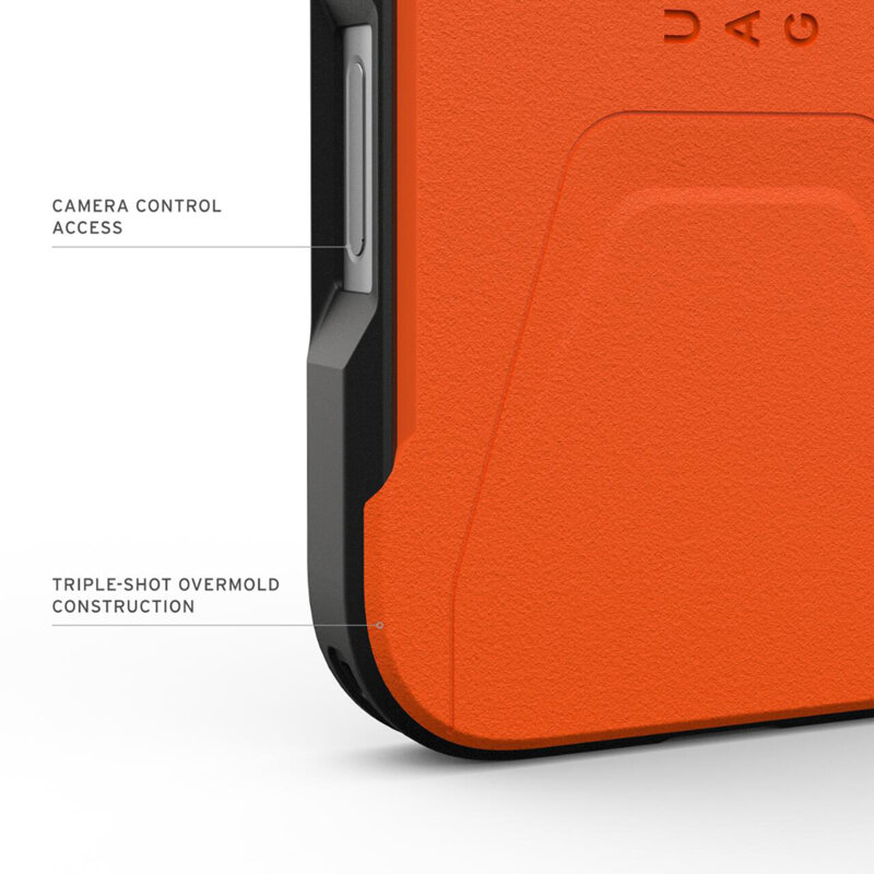 Husa iPhone 17 Pro Max UAG Civilian LT MagSafe, oranj