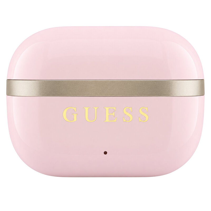 Casti wireless Bluetooth TWS Guess, roz, GUTWSN2HGGSP
