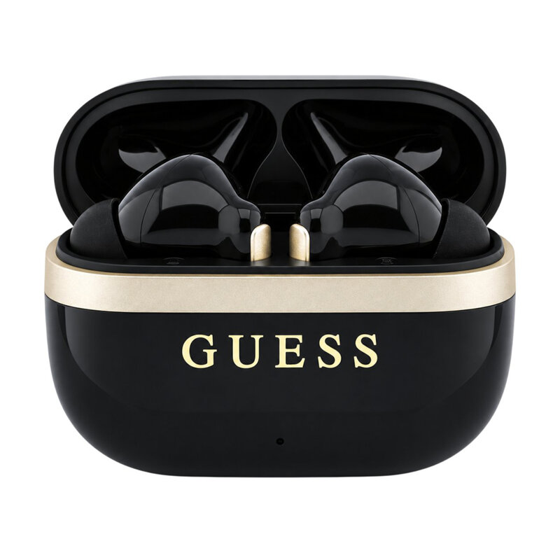 Casti wireless Bluetooth TWS Guess, negru, GUTWSN2HGGSK