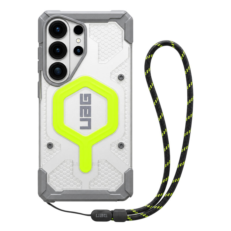 Husa Samsung Galaxy S26 Ultra UAG Pathfinder Clear MagSafe, Active Neon