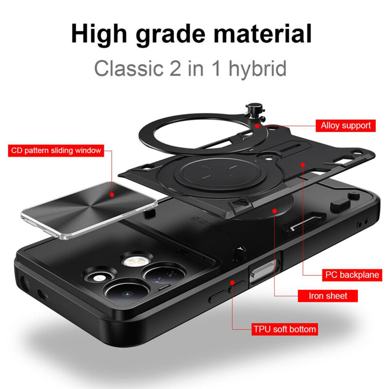 Husa Xiaomi Redmi 17 5G Techsuit CamGuard Pro, rosu