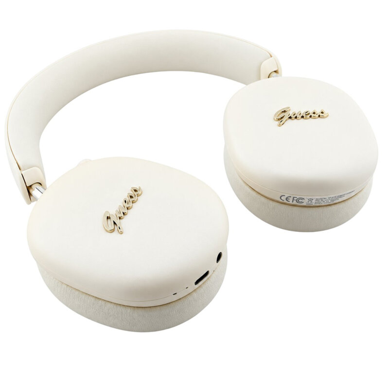 Casti wireless Bluetooth, ENC Guess, bej, GUBHP10HMBSE