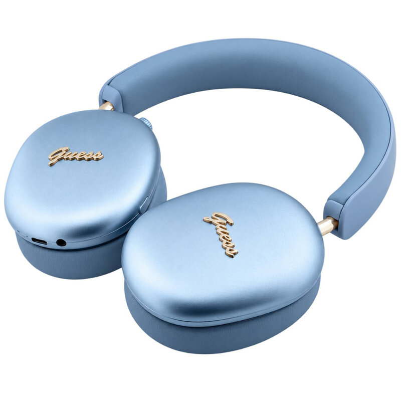 Casti wireless Bluetooth, ENC Guess, bleu, GUBHP10HMBCB