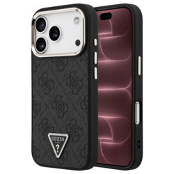 Husa originala Guess iPhone 18 Pro Max Hardcase 4G Triangle Logo MagSafe, negru, GUHMP18XP4GTDGMK