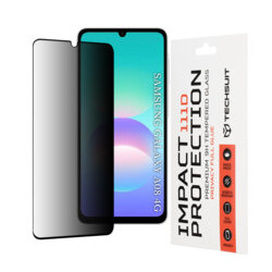 Folie sticla Samsung Galaxy A08 Techsuit 111D Privacy Full Glue, negru
