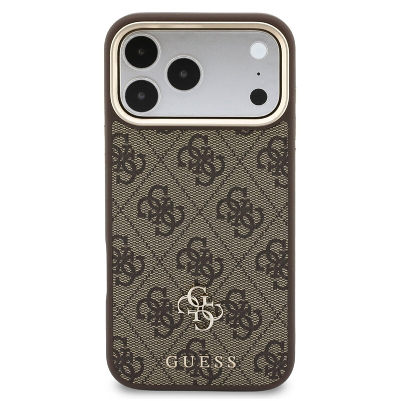 Husa originala Guess iPhone 18 Pro Max Hardcase 4G Cardslot & Big Strap MagSafe, maro, GUBPHUP18XP4SM44CW
