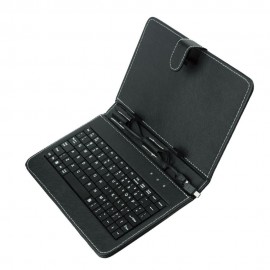 Husa Universala Tableta 10.1 inch Cu Tastatura Flip Carte Negru