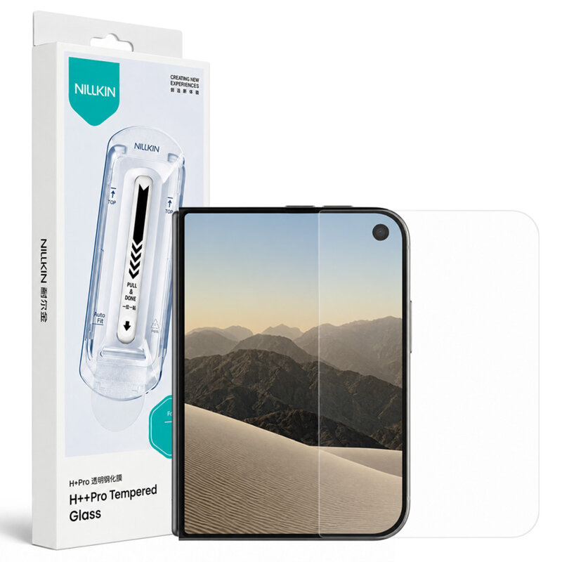 Folie sticla iPhone Duo Nillkin H+Pro Anti-Explosion Glass cu aplicator, transparenta