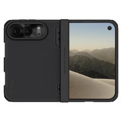 Husa iPhone Duo Nillkin Super Frosted Shield Fold Magnetic, negru
