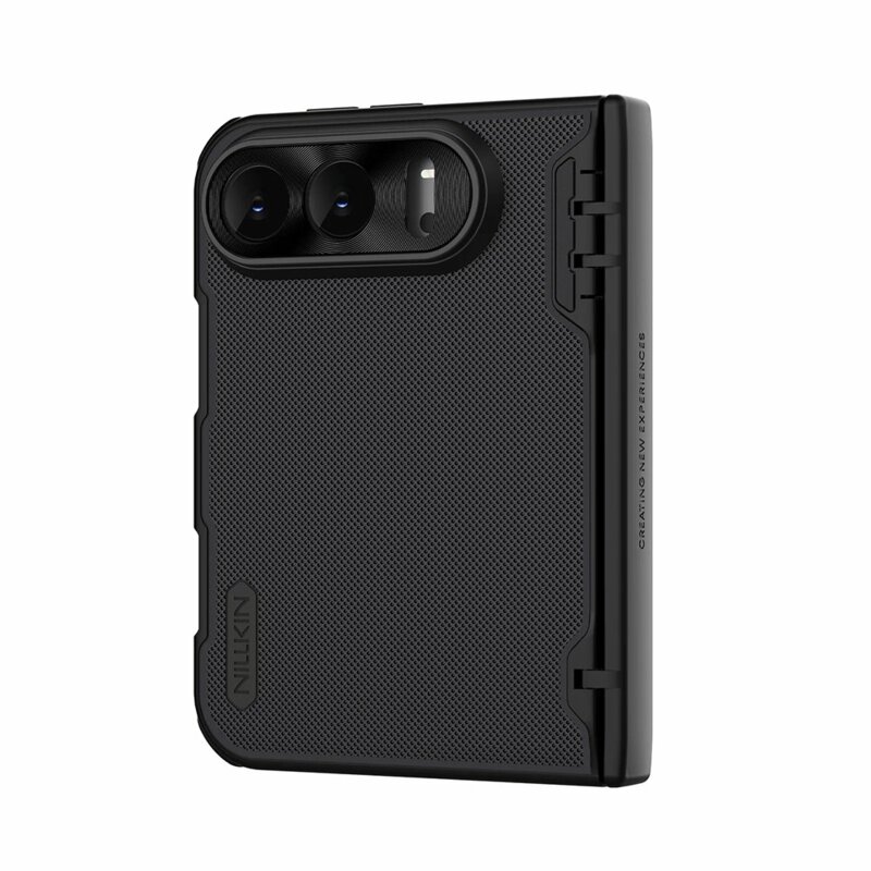 Husa iPhone Duo Nillkin Super Frosted Shield Fold Magnetic, negru