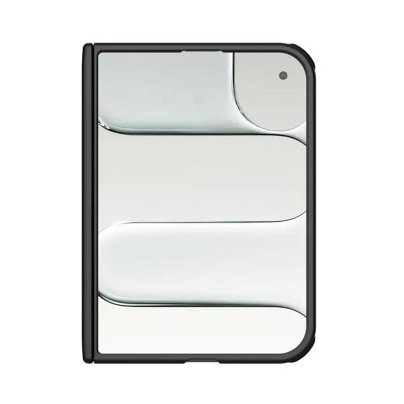 Husa iPhone Duo Nillkin Super Frosted Shield Fold Magnetic, negru/transparenta
