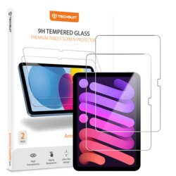 [Pachet 2x] Folie sticla iPad Mini (2026) Techsuit ArmorGlass CrystalHD, transparenta