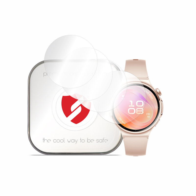 [Pachet 4x] Folie regenerabila premium Huawei Watch 6 42mm Smart Protection Classic, transparenta