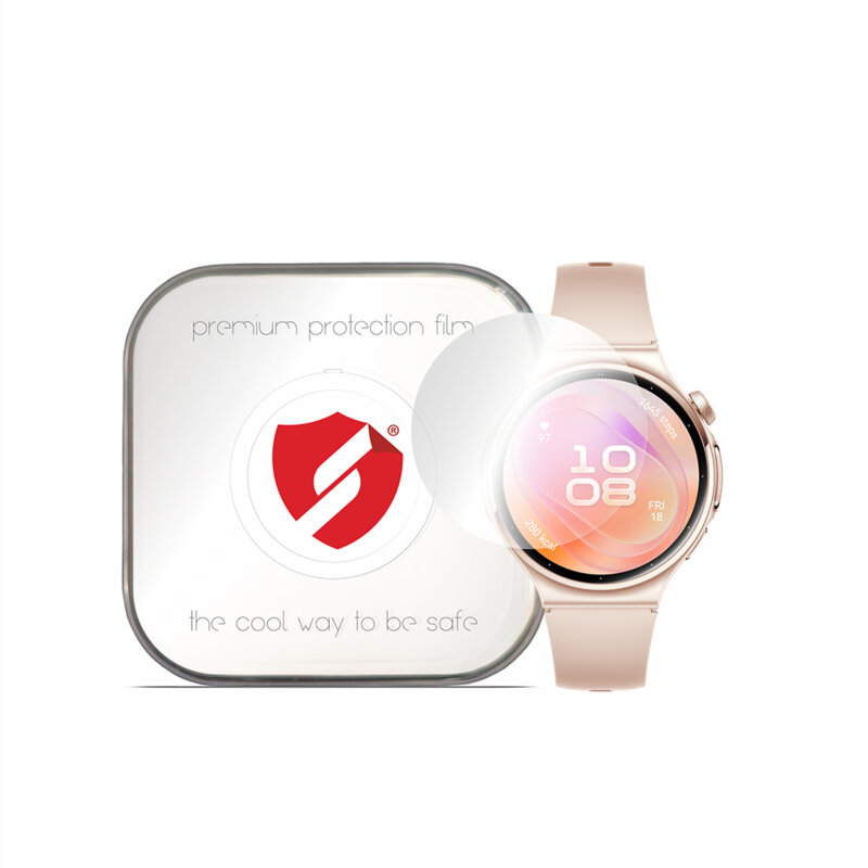[Pachet 4x] Folie regenerabila premium Huawei Watch 6 42mm Smart Protection Classic, transparenta