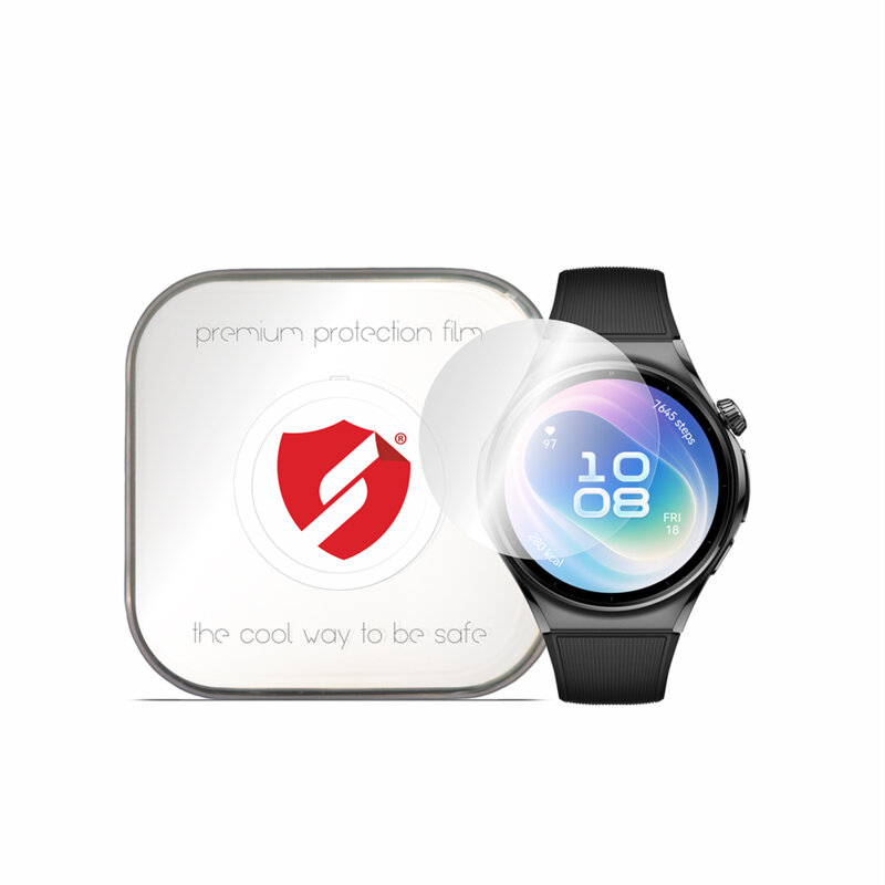 [Pachet 4x] Folie regenerabila premium Huawei Watch 6 46mm Smart Protection Classic, transparenta