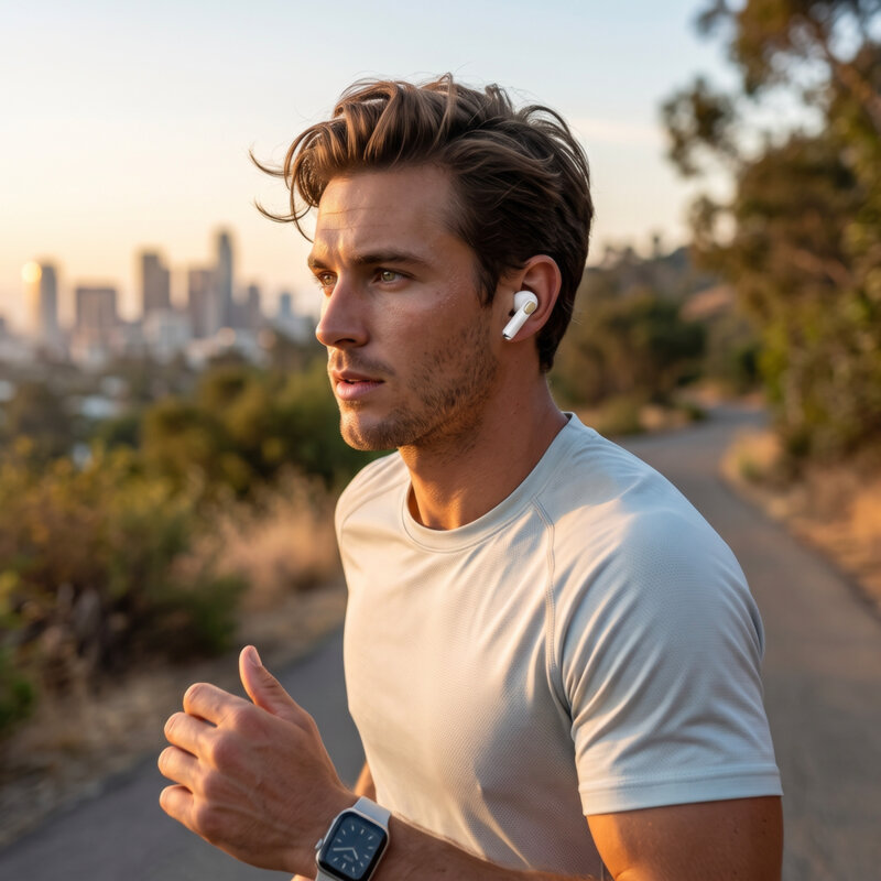Casti wireless Bluetooth TWS Guess, roz, GUTWSN2HGGSP