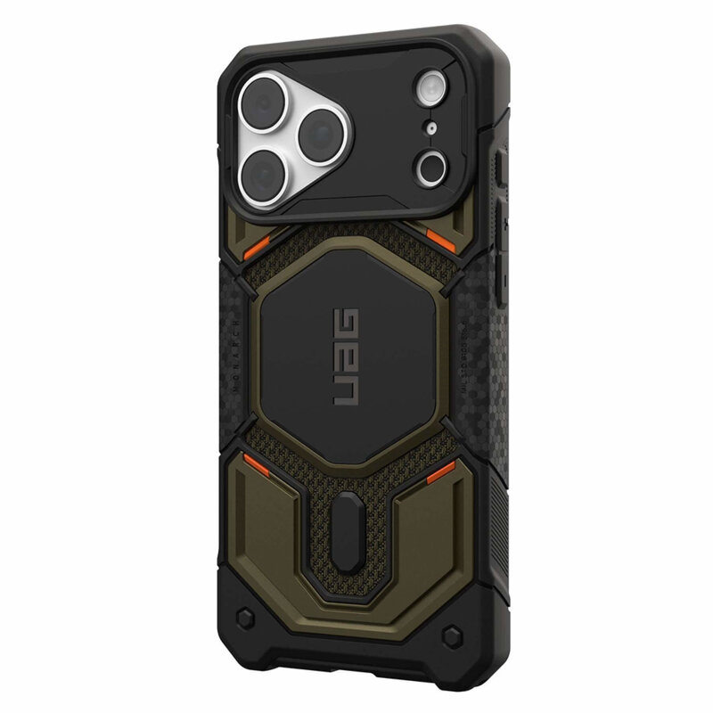 Husa iPhone 18 Pro Max UAG Monarch Pro MagSafe, Kevlar Element Green