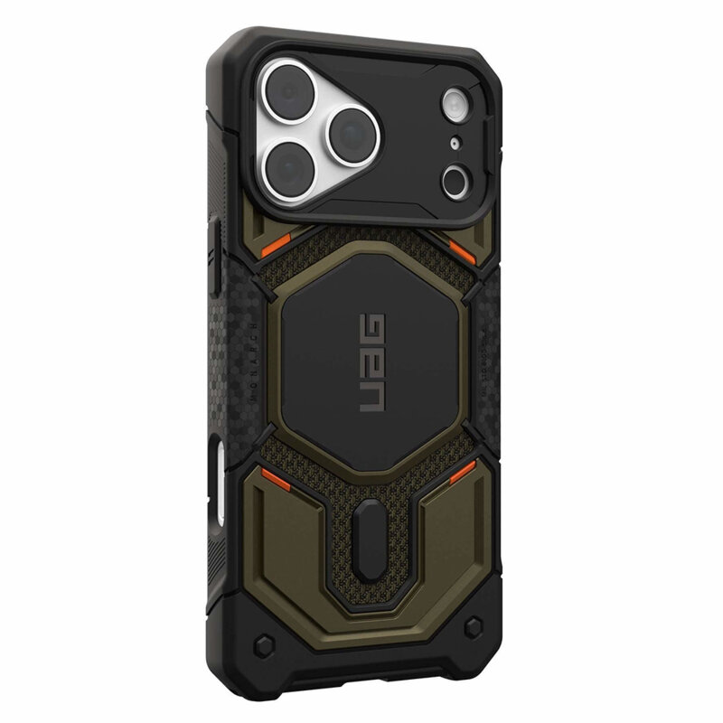 Husa iPhone 18 Pro Max UAG Monarch Pro MagSafe, Kevlar Element Green