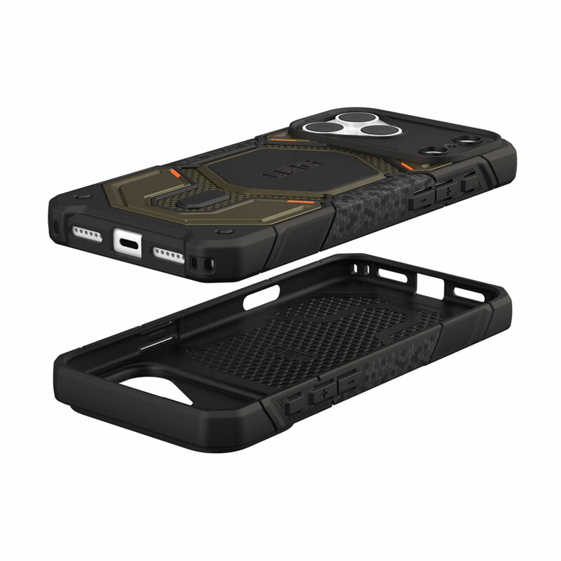 Husa iPhone 18 Pro Max UAG Monarch Pro MagSafe, Kevlar Element Green