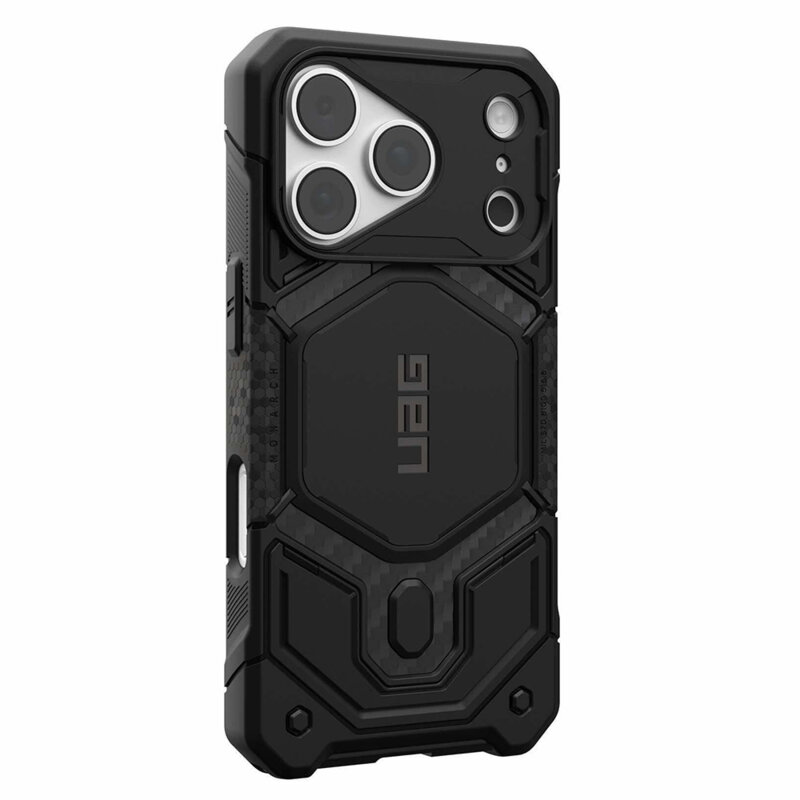 Husa iPhone 17 Pro Max UAG Monarch Pro MagSafe, Carbon Fiber