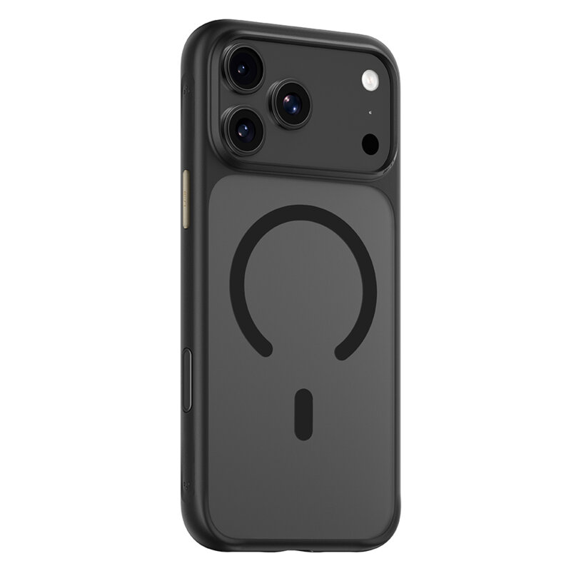 Husa iPhone 18 Pro Blueo Skin Friendly Frosted Anti-Drop MagSafe, negru