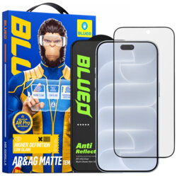 Folie iPhone 18 Pro Blueo Anti-Reflective Matte HD Glass, negru