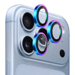Folie iPhone 18 Pro Max Blueo Original Metal Frame Lens Glass, multicolor