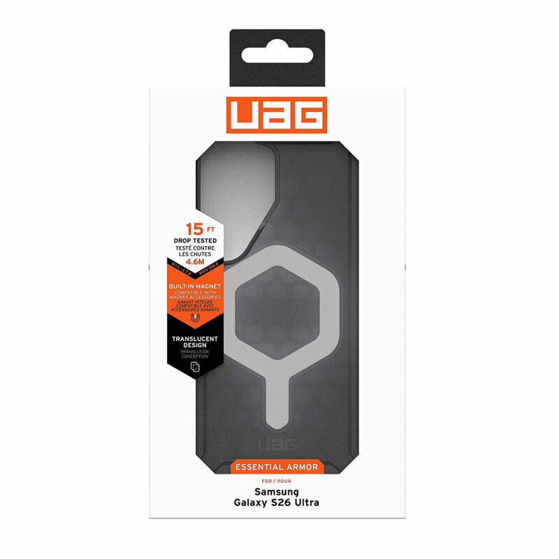 Husa Samsung Galaxy S26 Ultra UAG Essential Armor MagSafe, Ash