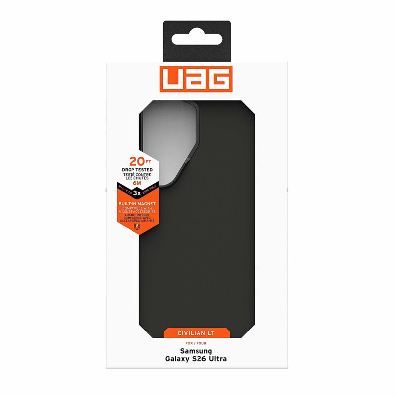Husa Samsung Galaxy S26 Ultra UAG Civilian LT MagSafe, negru