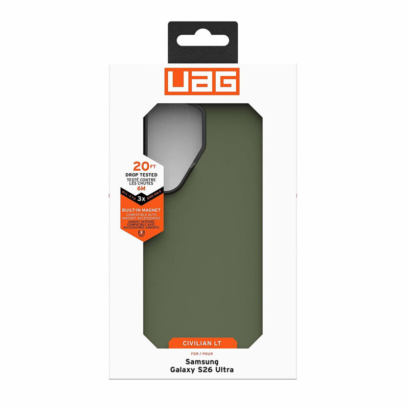 Husa Samsung Galaxy S26 Ultra UAG Civilian LT MagSafe, verde