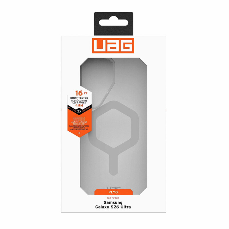 Husa Samsung Galaxy S26 Ultra UAG Plyo MagSafe, Ice Silver