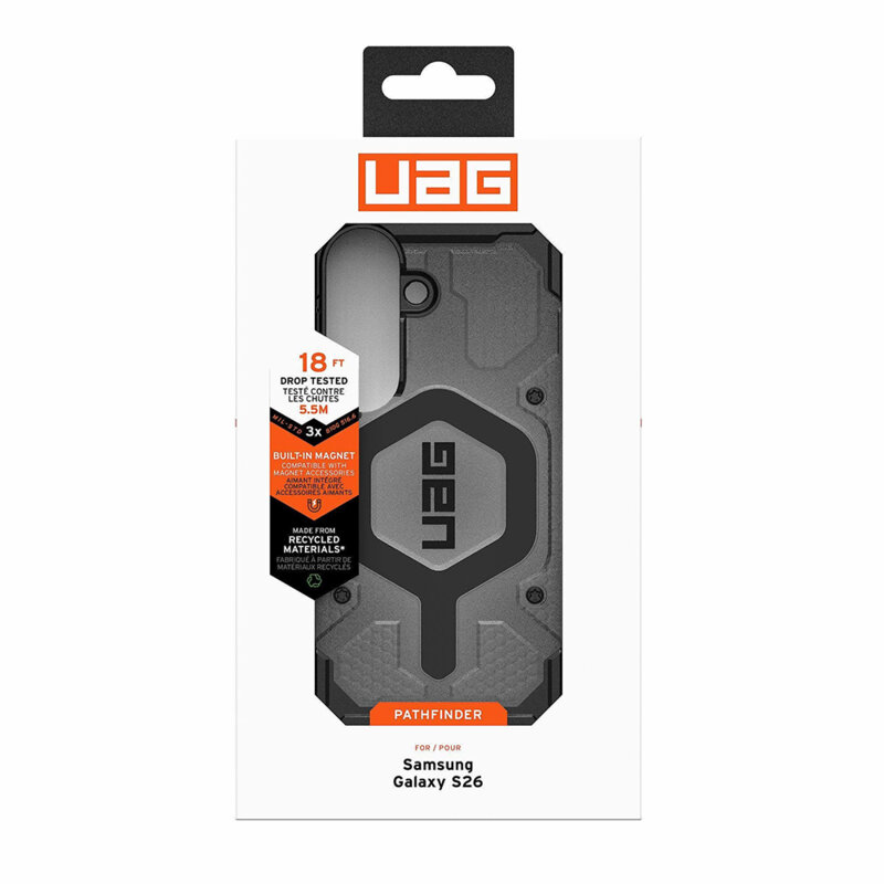 Husa Samsung Galaxy S26 UAG Pathfinder Clear MagSafe, Ash