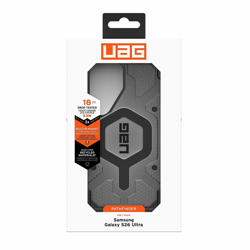 Husa Samsung Galaxy S26 Ultra UAG Pathfinder Clear MagSafe, Ash / Black